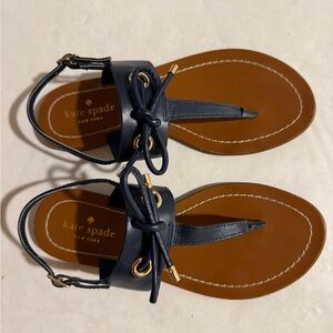 Kate Spade Dark Blue and Brown Sandals